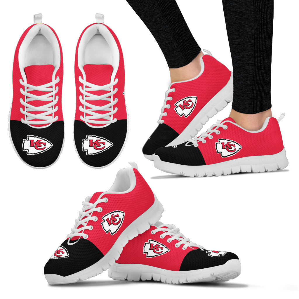 Two Colors Aparted Kansas City Chiefs Sneakers
