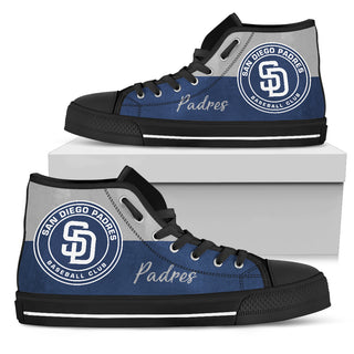 Divided Colours Stunning Logo San Diego Padres High Top Shoes