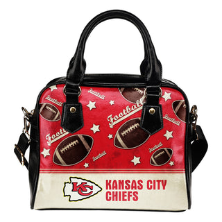 Personalized American Football Awesome Kansas City Chiefs Shoulder Handbag