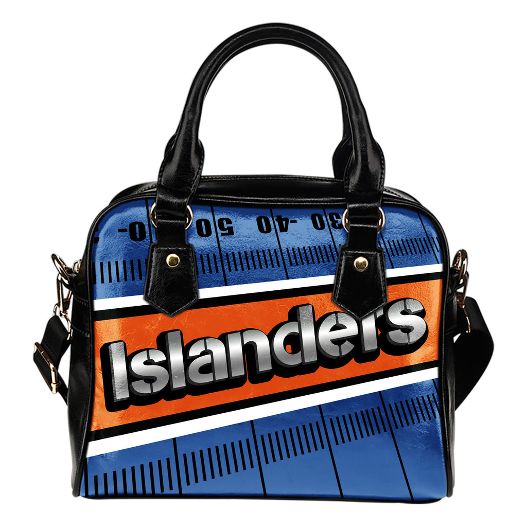 New York Islanders Silver Name Colorful Shoulder Handbags
