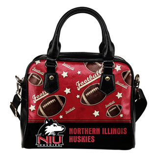 Personalized American Football Awesome Northern Illinois Huskies Shoulder Handbag
