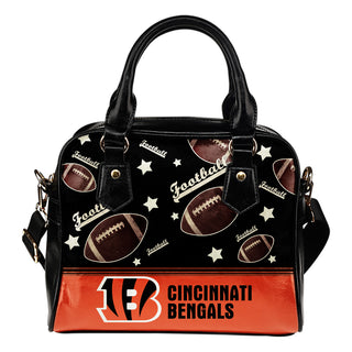 Personalized American Football Awesome Cincinnati Bengals Shoulder Handbag