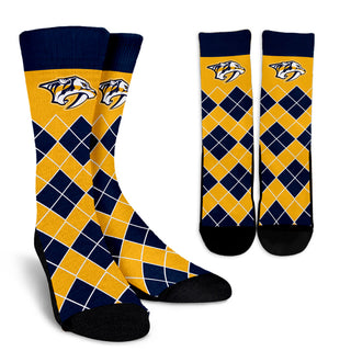 Gorgeous Nashville Predators Argyle Socks