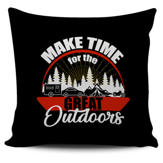Make Time For The Great Outdoors Camping Pillow Covers