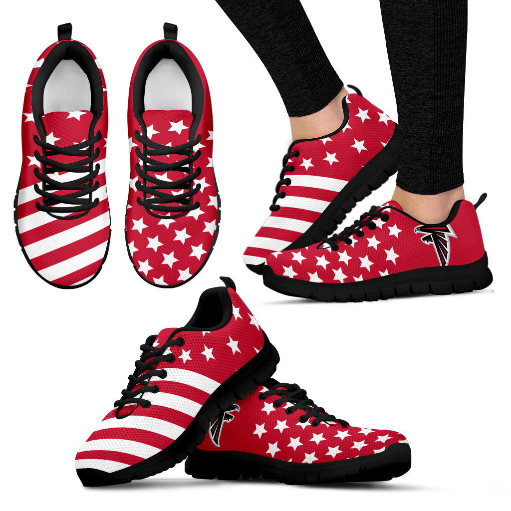 America Flag Full Stars Stripes Atlanta Falcons Sneakers