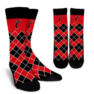 Gorgeous Cincinnati Bearcats Argyle Socks