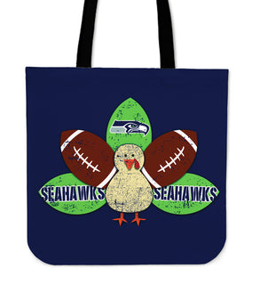 Thanksgiving Seattle Seahawks Tote Bags - Best Funny Store