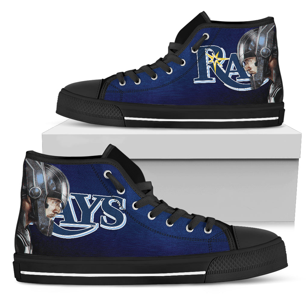 Thor Head Beside Tampa Bay Rays High Top Shoes