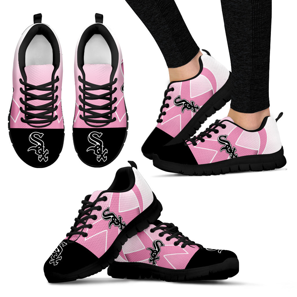 Chicago White Sox Cancer Pink Ribbon Sneakers