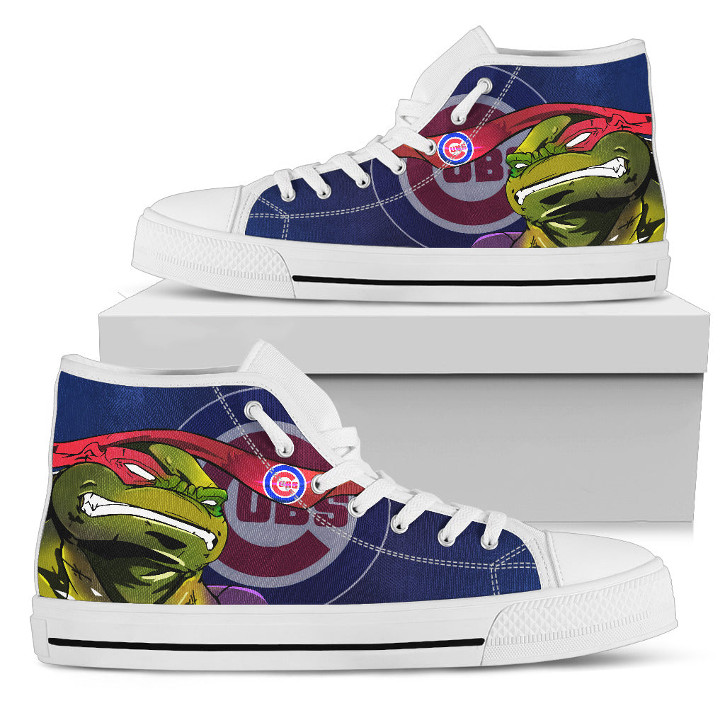 Turtle Chicago Cubs Ninja High Top Shoes
