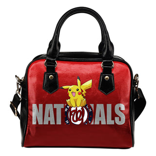 Pokemon Sit On Text Washington Nationals Shoulder Handbags