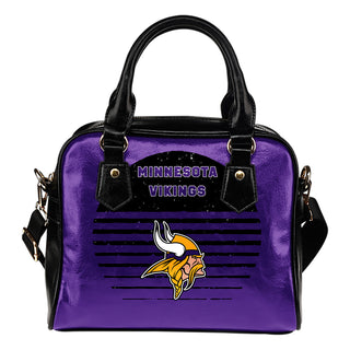 Back Fashion Round Charming Minnesota Vikings Shoulder Handbags