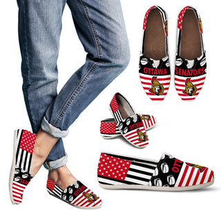 American Flag Ottawa Senators Casual Shoes
