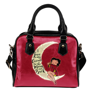 I Love My Arizona Cardinals To The Moon And Back Shoulder Handbags - Best Funny Store