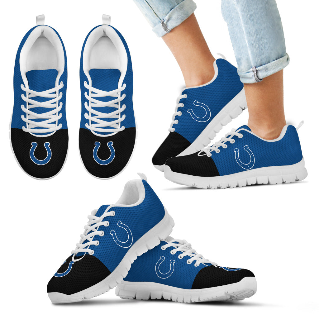 Two Colors Aparted Indianapolis Colts Sneakers