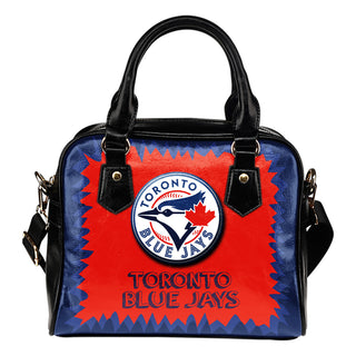 Jagged Saws Mouth Creepy Toronto Blue Jays Shoulder Handbags