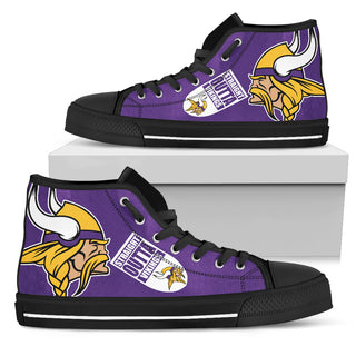 Straight Outta Minnesota Vikings High Top Shoes