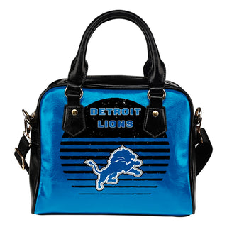 Back Fashion Round Charming Detroit Lions Shoulder Handbags
