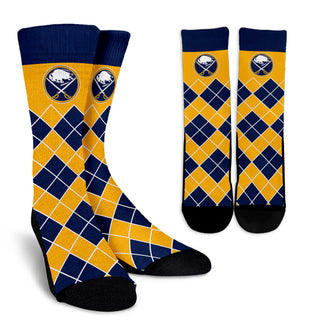 Gorgeous Buffalo Sabres Argyle Socks