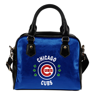 Central Beautiful Logo Circle Lucky Leaf Chicago Cubs Shoulder Handbags