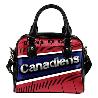 Montreal Canadiens Silver Name Colorful Shoulder Handbags