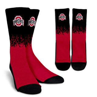 Exquisite Fabulous Pattern Little Pieces Ohio State Buckeyes Crew Socks