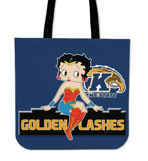 Wonder Betty Boop Kent State Golden Flashes Tote Bags