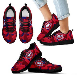 Military Background Energetic Montreal Canadiens Sneakers