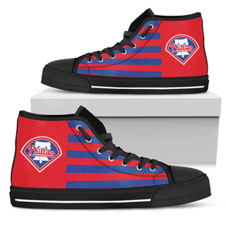 American Flag Philadelphia Phillies High Top Shoes