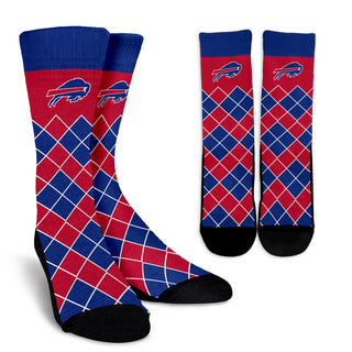 Gorgeous Buffalo Bills Argyle Socks