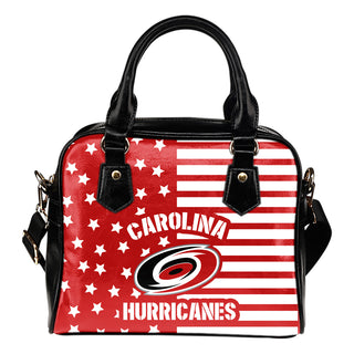 Twinkle Star With Line Carolina Hurricanes Shoulder Handbags