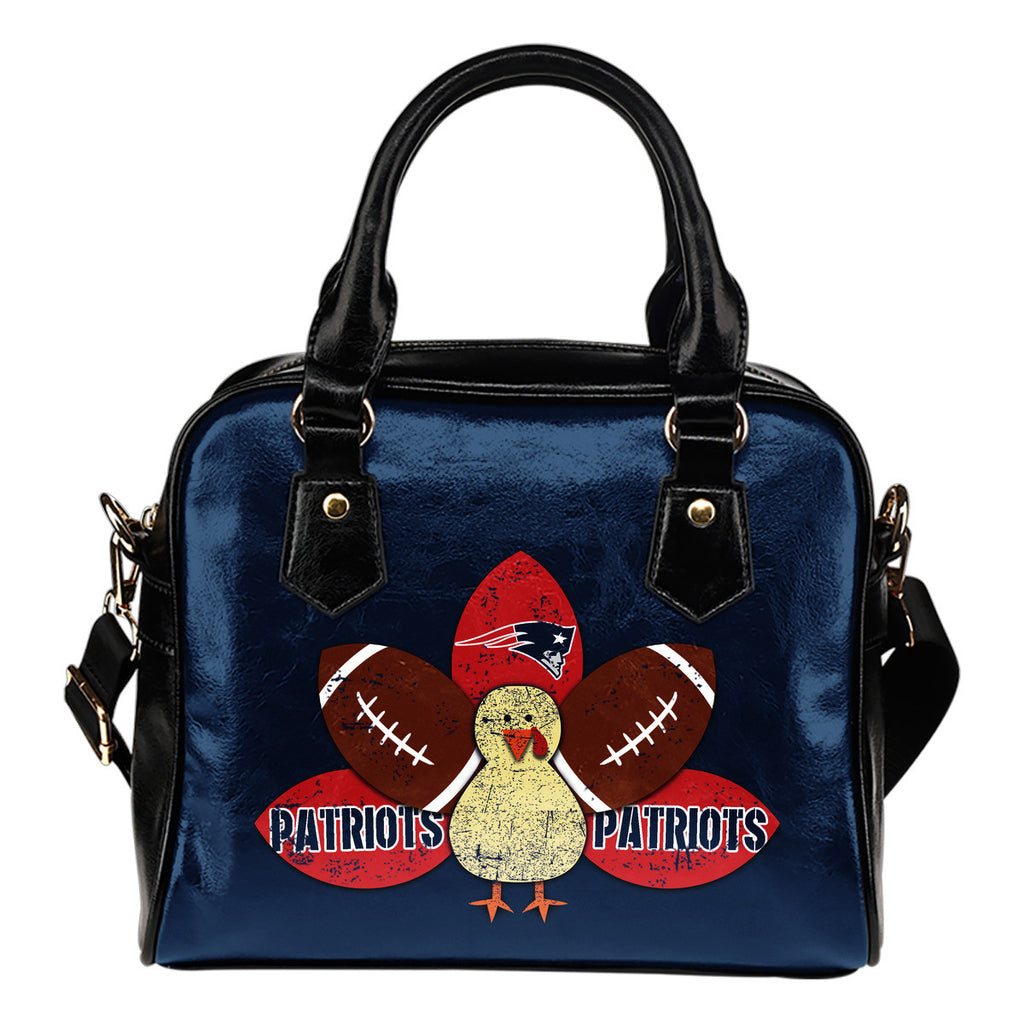 Thanksgiving New England Patriots Shoulder Handbags - Best Funny Store