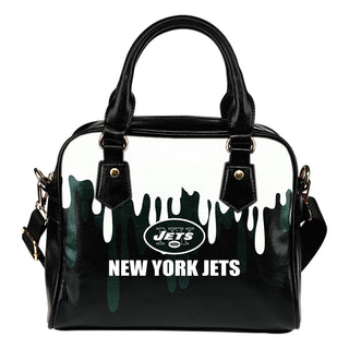 Color Leak Down Colorful New York Jets Shoulder Handbags