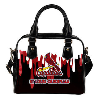 Color Leak Down Colorful St. Louis Cardinals Shoulder Handbags