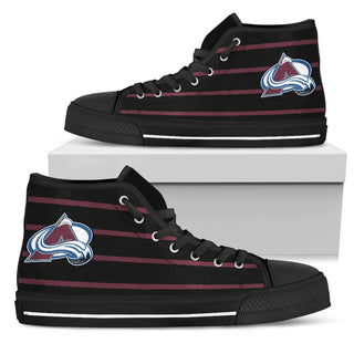 Edge Straight Perfect Circle Colorado Avalanche High Top Shoes