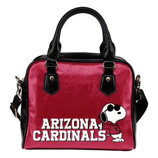 Arizona Cardinals Cool Sunglasses Snoopy Shoulder Handbags Women Purse