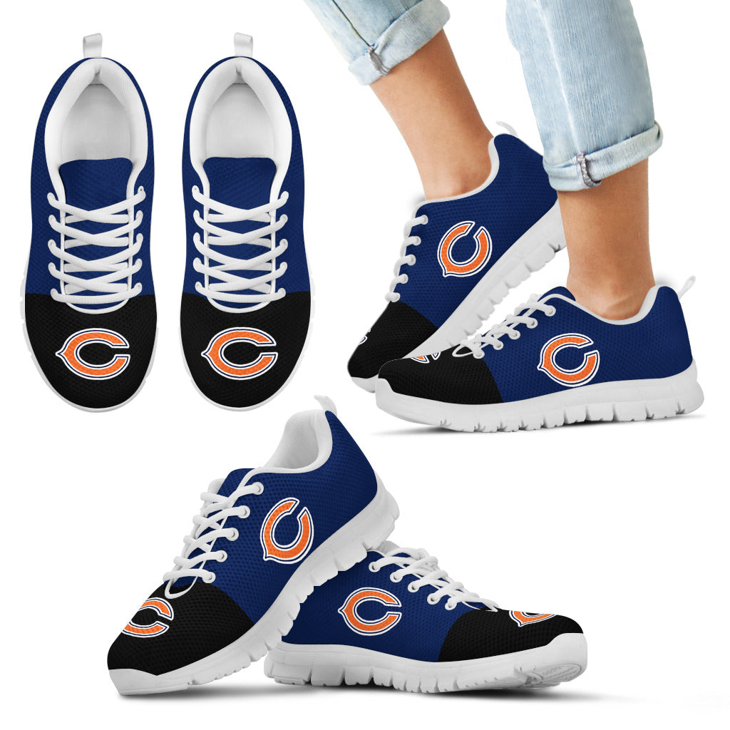 Two Colors Aparted Chicago Bears Sneakers