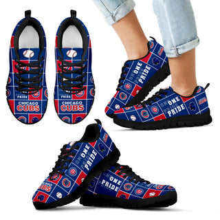 Pride Flag Chicago Cubs Sneakers