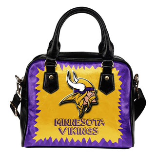 Jagged Saws Mouth Creepy Minnesota Vikings Shoulder Handbags