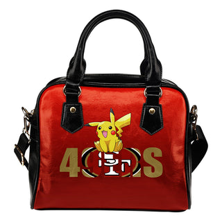 Pokemon Sit On Text San Francisco 49ers Shoulder Handbags