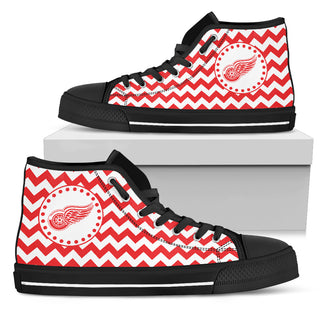 Chevron Broncos Detroit Red Wings High Top Shoes