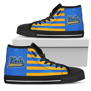American Flag UCLA Bruins High Top Shoes