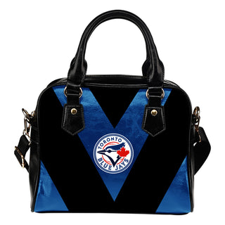 Triangle Double Separate Colour Toronto Blue Jays Shoulder Handbags