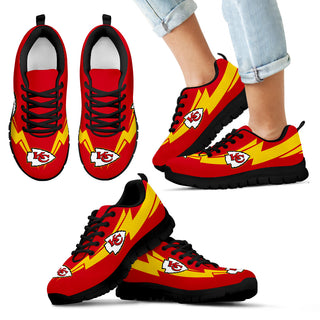 Three Amazing Good Line Charming Logo Kansas City Chiefs Sneakers