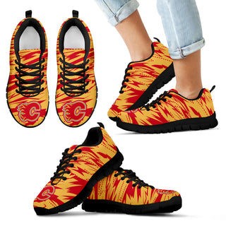 Brush Strong Cracking Comfortable Calgary Flames Sneakers