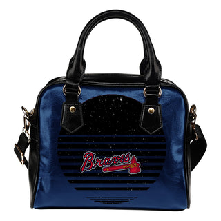 Back Fashion Round Charming Atlanta Braves Shoulder Handbags