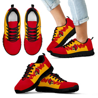 Doodle Line Amazing Louisville Cardinals Sneakers V1