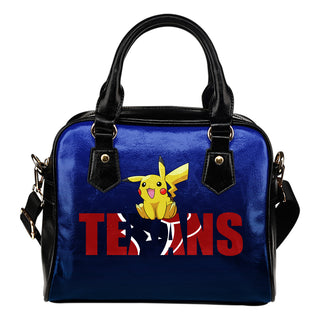 Pokemon Sit On Text Houston Texans Shoulder Handbags