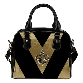 Triangle Double Separate Colour New Orleans Saints Shoulder Handbags