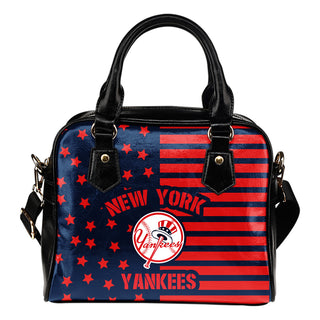 Twinkle Star With Line New York Yankees Shoulder Handbags